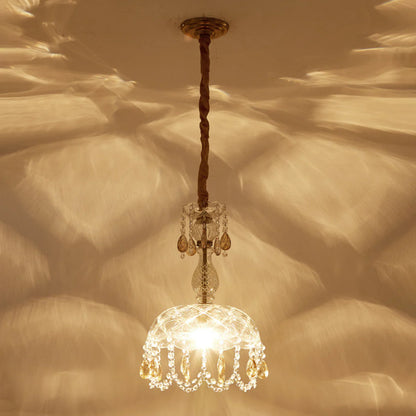 Rondelle Crystal Flower Pendant lamp - Nuvé