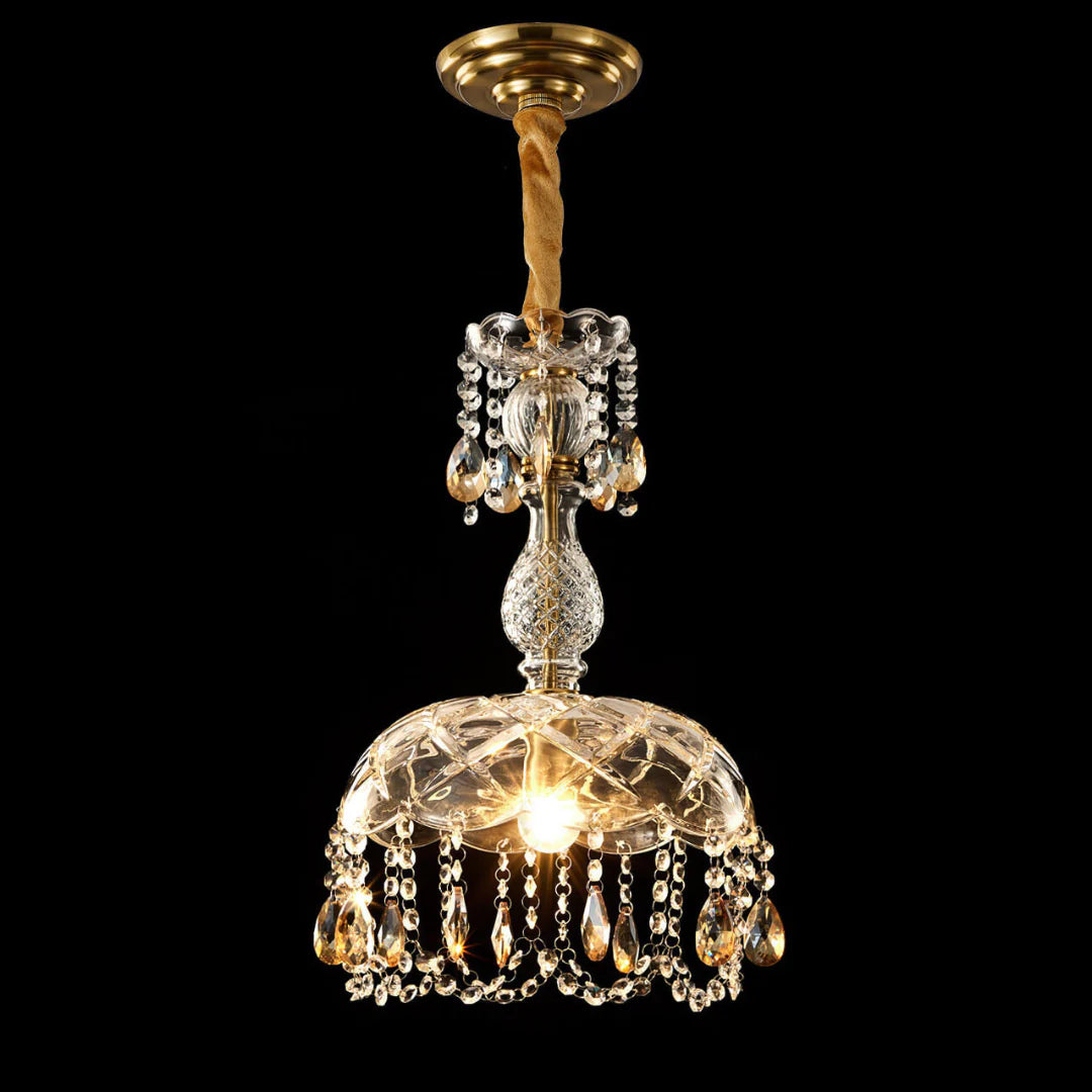 Rondelle Crystal Flower Pendant lamp - Nuvé
