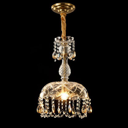Rondelle Crystal Flower Pendant lamp - Nuvé