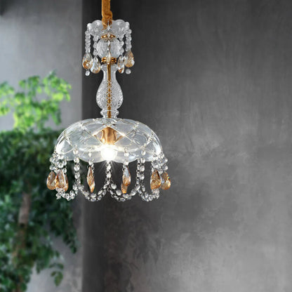 Rondelle Crystal Flower Pendant lamp - Nuvé