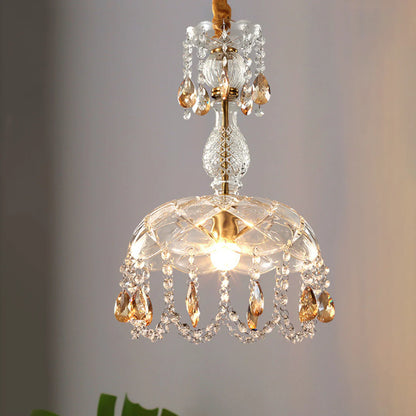 Rondelle Crystal Flower Pendant lamp - Nuvé