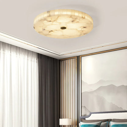 Alabaster Round Ceiling Lamp - Nuvé