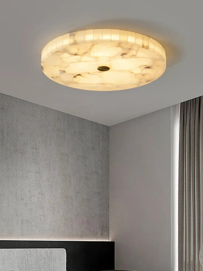 Alabaster Round Ceiling Lamp - Nuvé