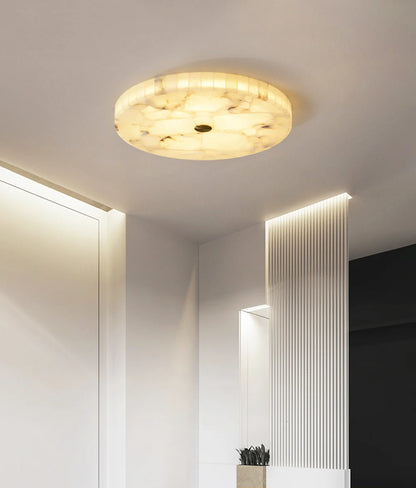 Alabaster Round Ceiling Lamp - Nuvé