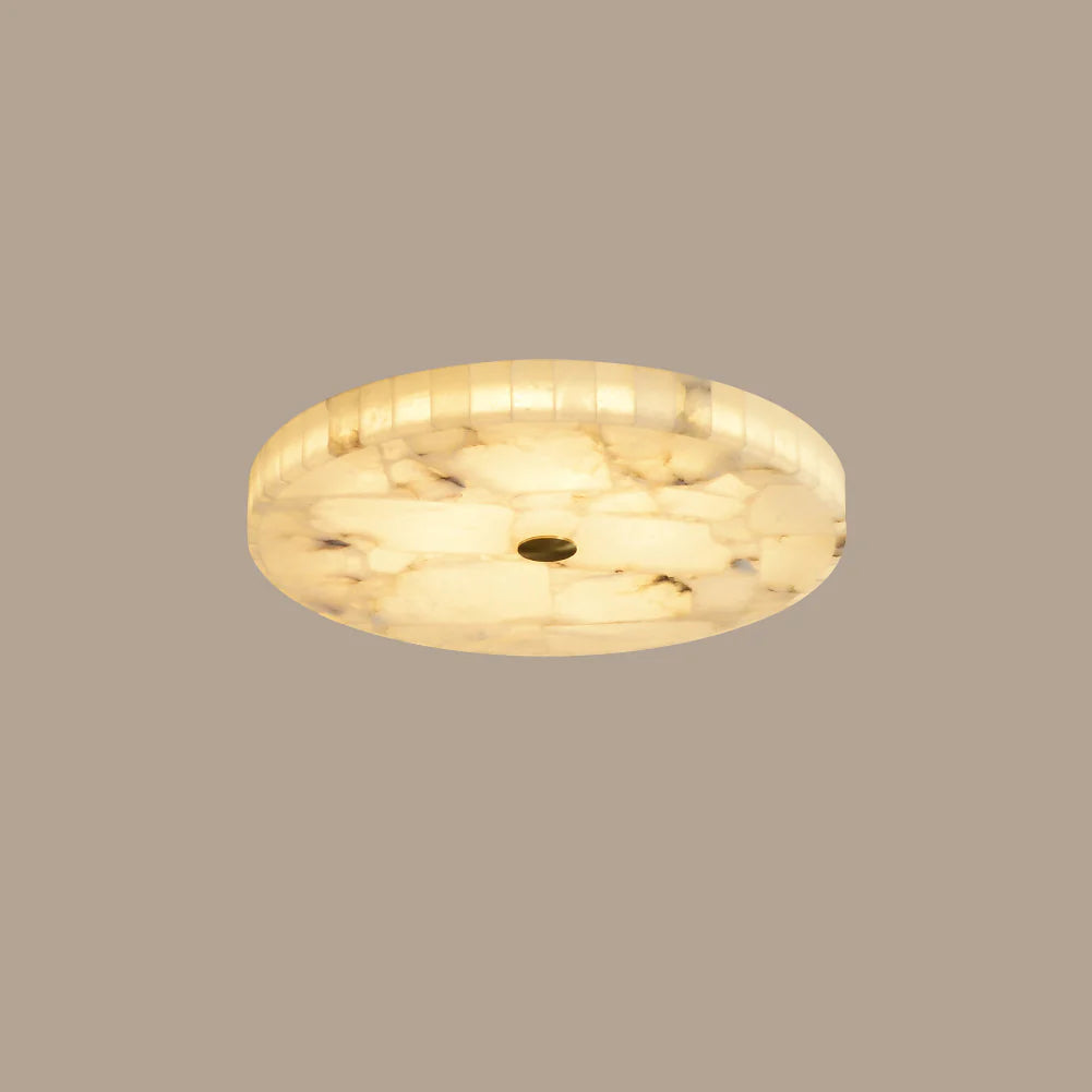 Alabaster Round Ceiling Lamp - Nuvé