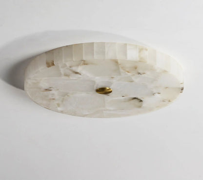Alabaster Round Ceiling Lamp - Nuvé