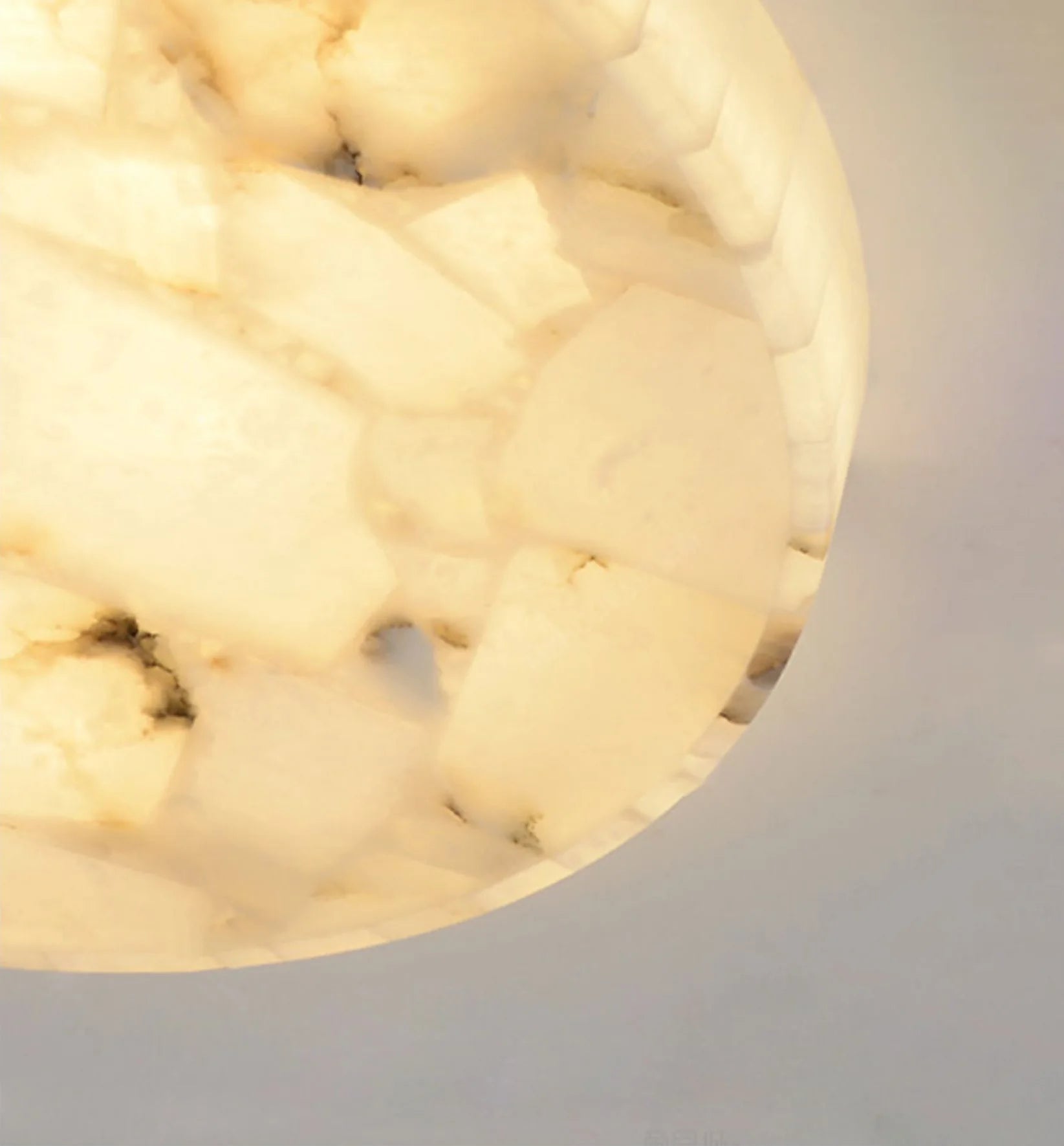 Alabaster Round Ceiling Lamp - Nuvé