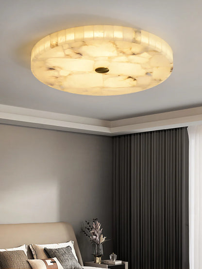 Alabaster Round Ceiling Lamp - Nuvé