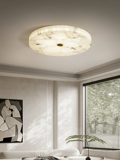 Alabaster Round Ceiling Lamp - Nuvé