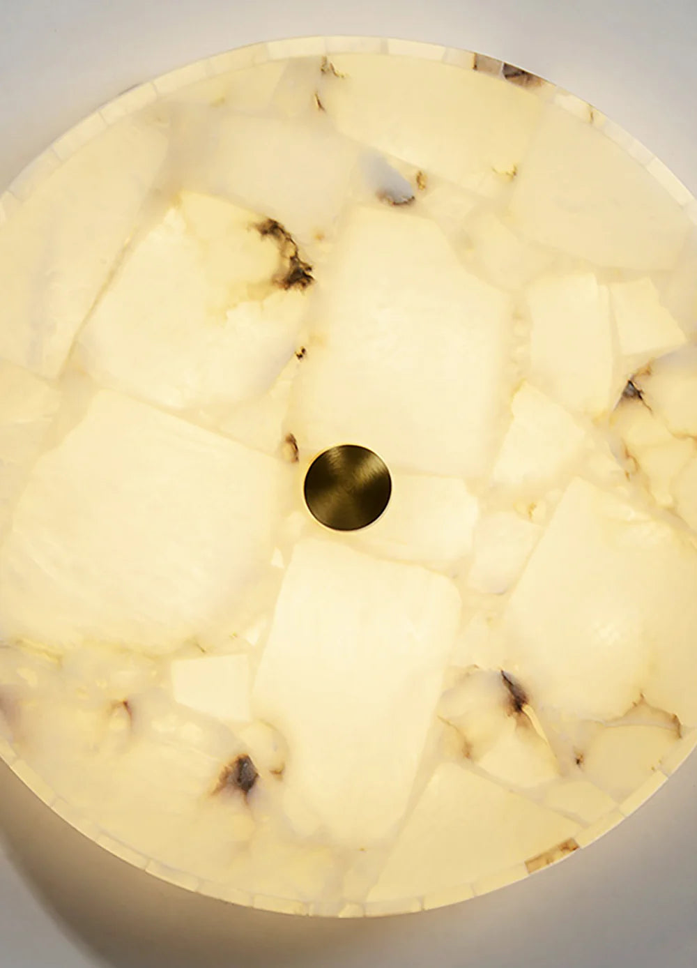 Alabaster Round Ceiling Lamp - Nuvé