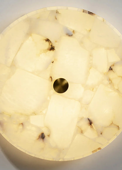 Alabaster Round Ceiling Lamp - Nuvé