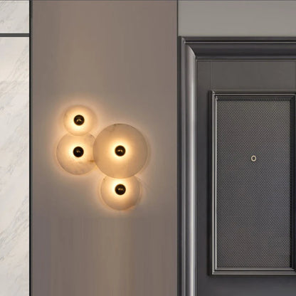 Round Alabaster Wall Lamp - Nuvé