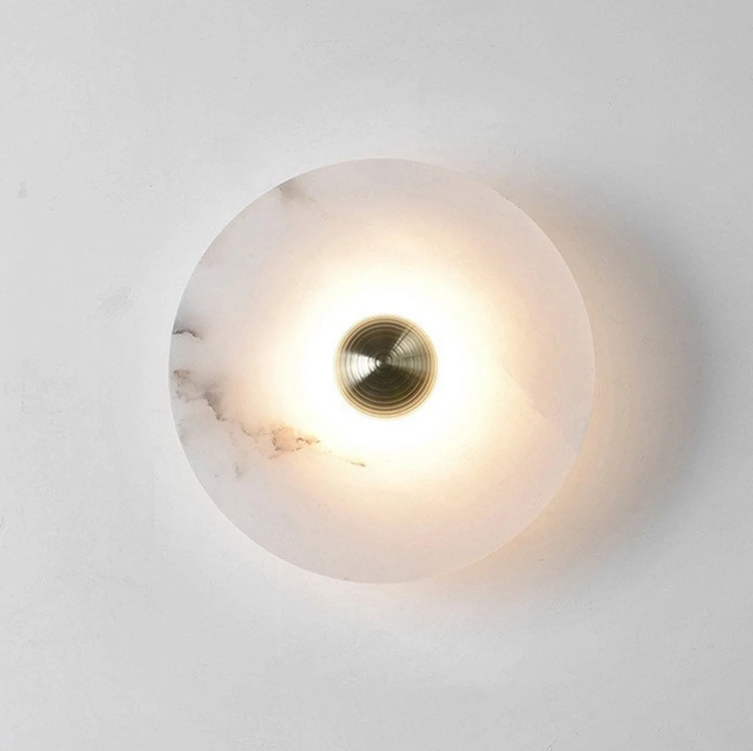 Round Alabaster Wall Lamp - Nuvé