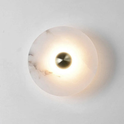 Round Alabaster Wall Lamp - Nuvé