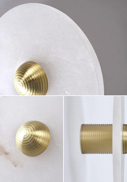 Round Alabaster Wall Lamp - Nuvé