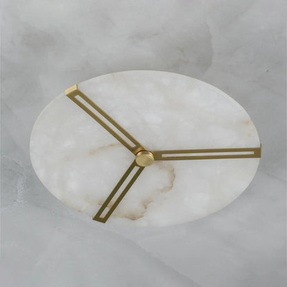 Round Copper Alabaster Ceiling Light - Nuvé
