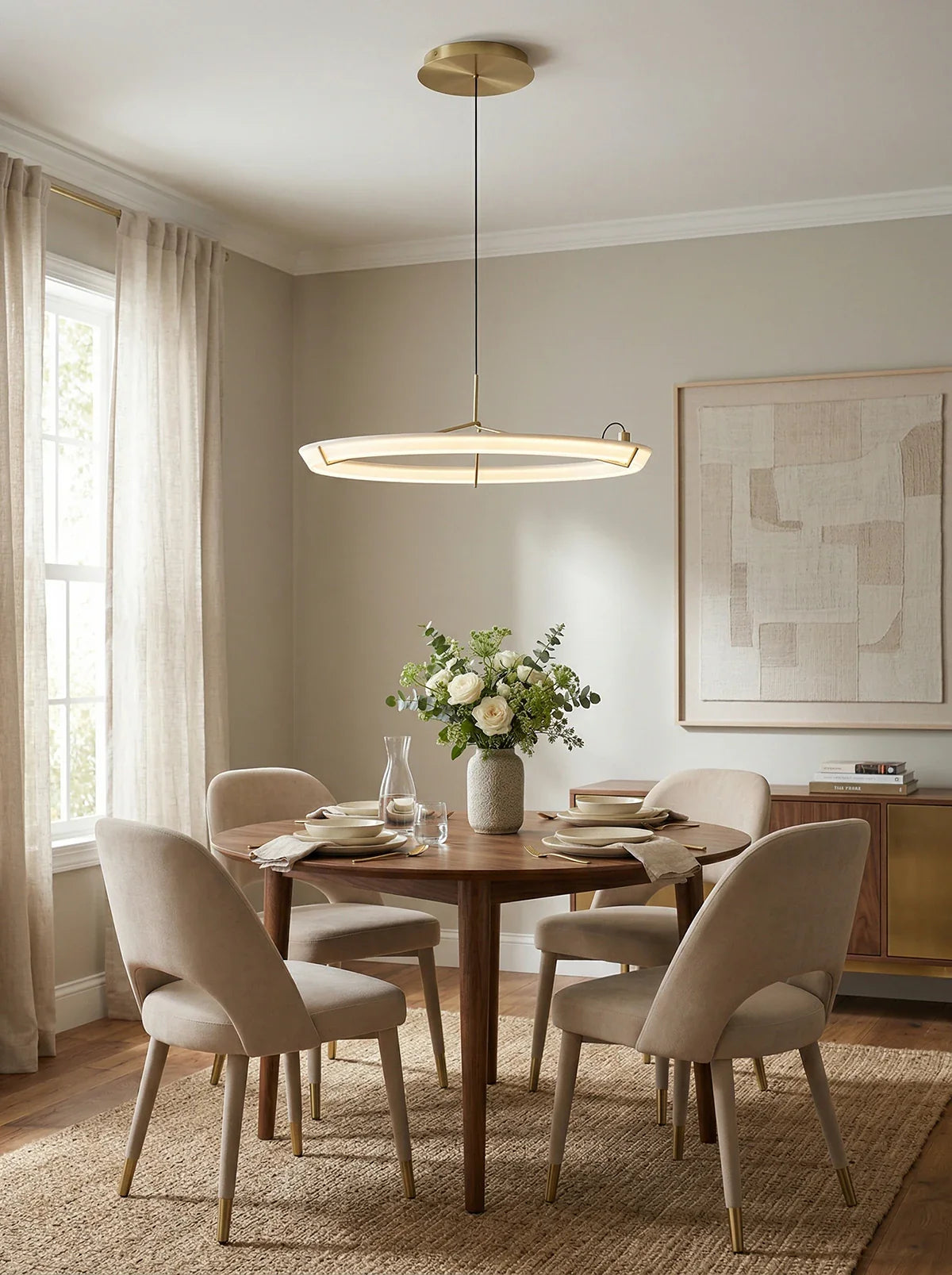 Round Vielle Acrylic Pendant Lamp