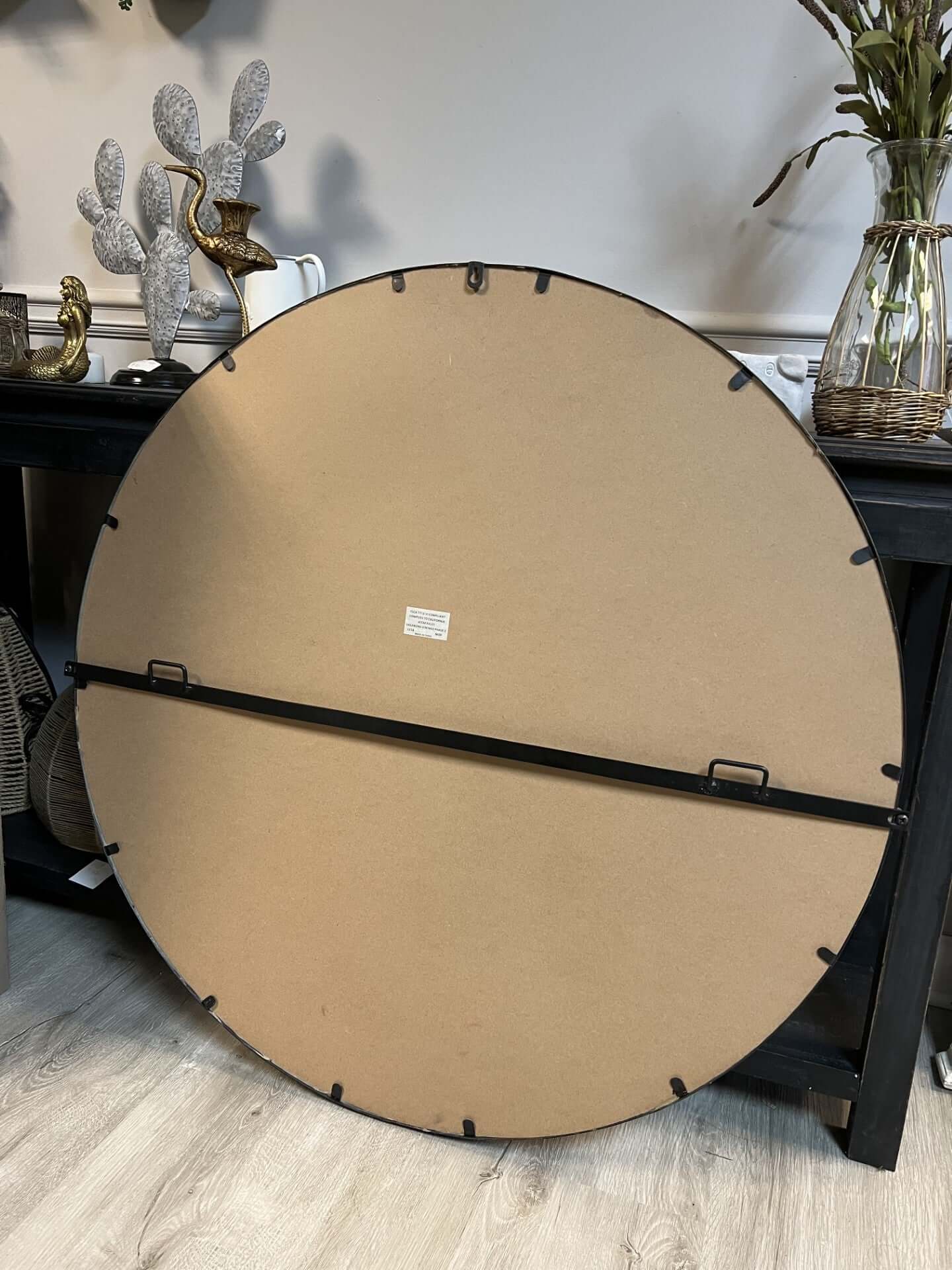 Round Industrial Grid Wall Mirror - Nuvé