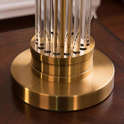 Round Metal Glass Table Lamp - Nuvé