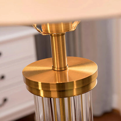 Round Metal Glass Table Lamp - Nuvé