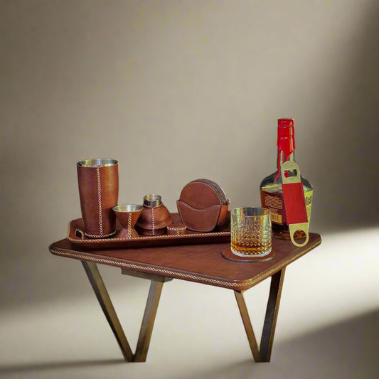 Salud | The All Leather Cocktail Shaker Collection - Nuvé