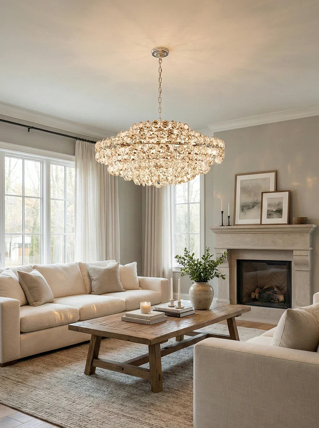 Sanger Glass Chandelier - Nuvé