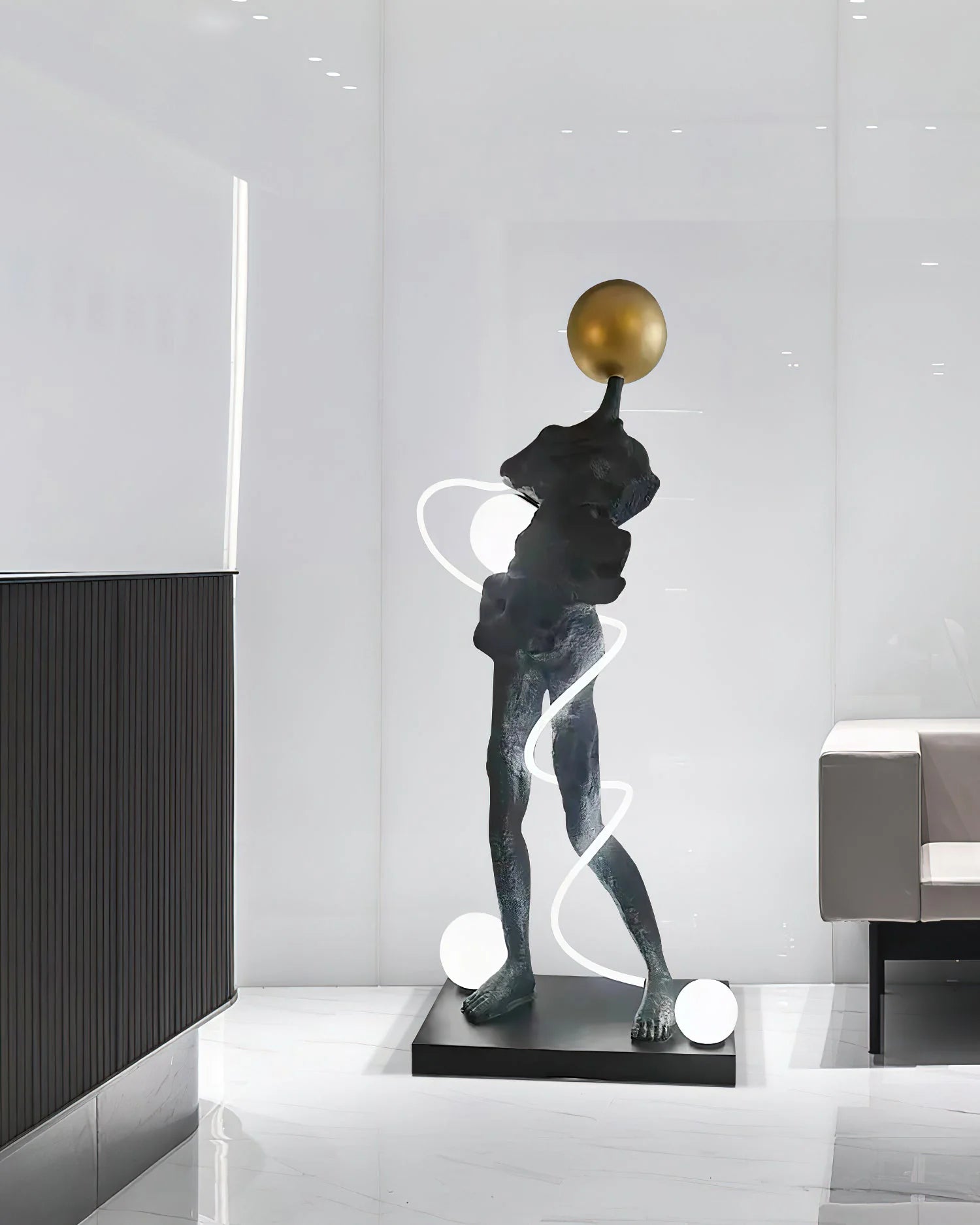 Sculpture Ginasta Spiral Floor Lamp - Nuvé