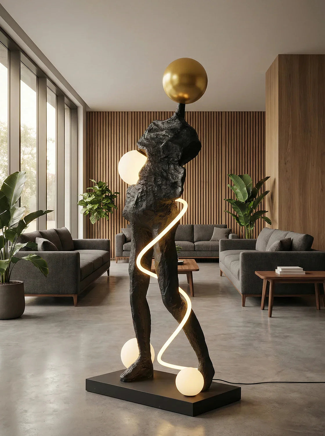 Sculpture Ginasta Spiral Floor Lamp - Nuvé