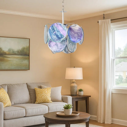 Murano Glass Disc Chandelier - Nuvé