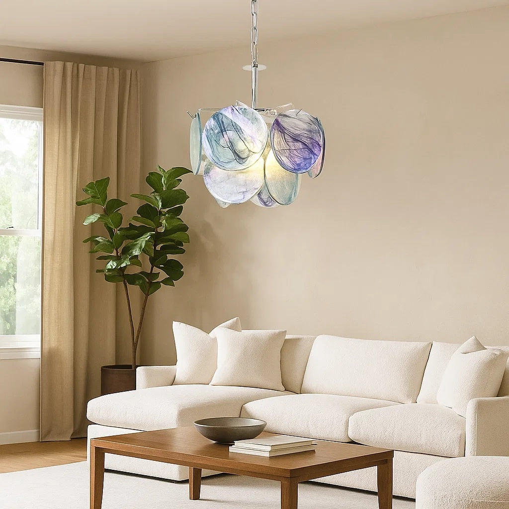 Murano Glass Disc Chandelier - Nuvé