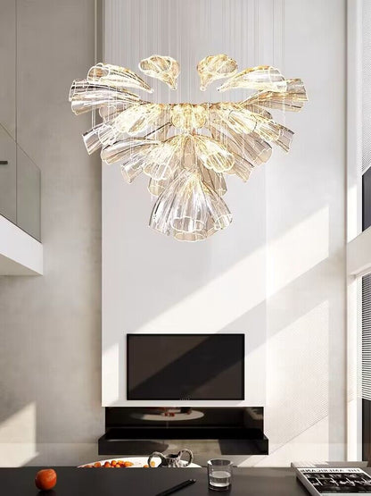 Glass Lotus Chandelier - Nuvé