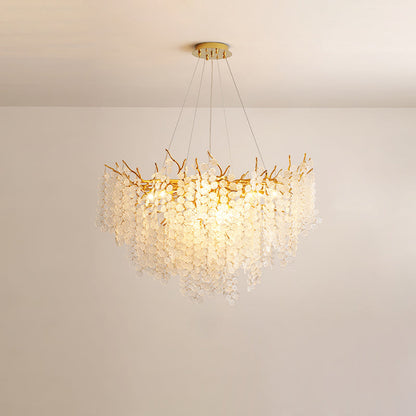 Shiro Noda Glass Coin Chandeliers - Nuvé