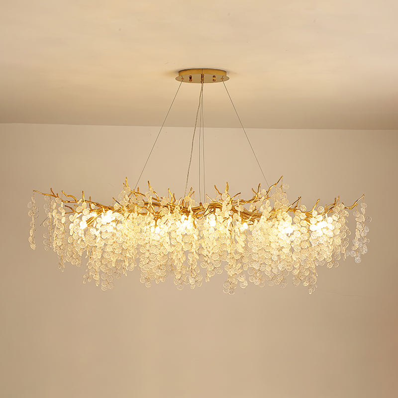 Shiro Noda Glass Coin Chandeliers - Nuvé