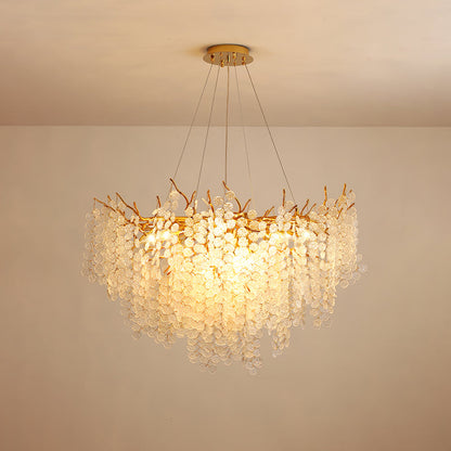 Shiro Noda Glass Coin Chandeliers - Nuvé