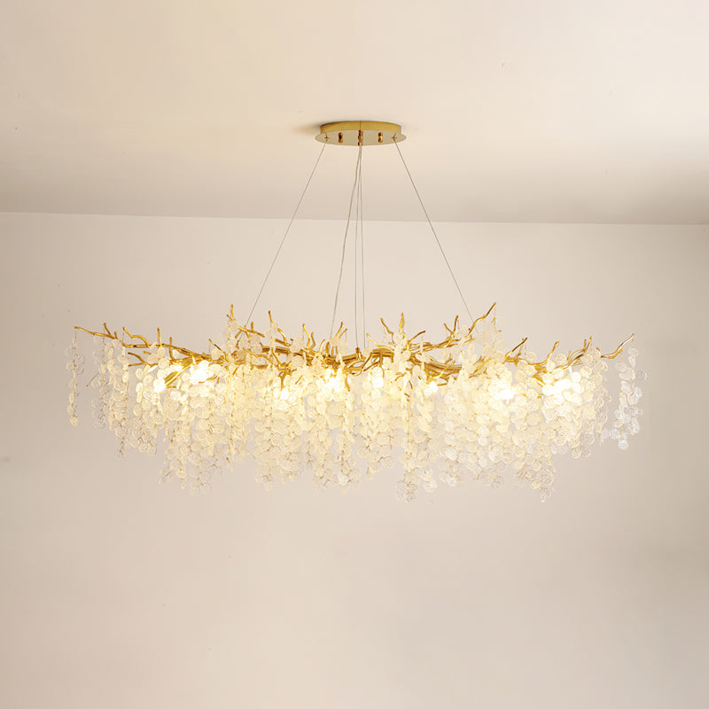 Shiro Noda Glass Coin Chandeliers - Nuvé