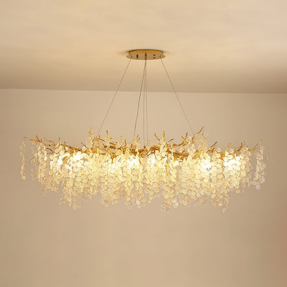 Shiro Noda Glass Coin Chandeliers - Nuvé