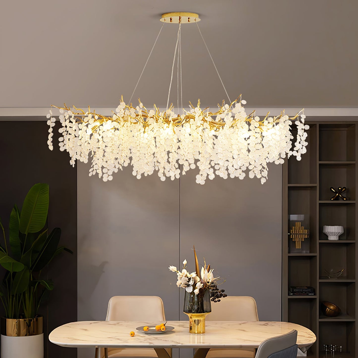 Shiro Noda Glass Coin Chandeliers - Nuvé