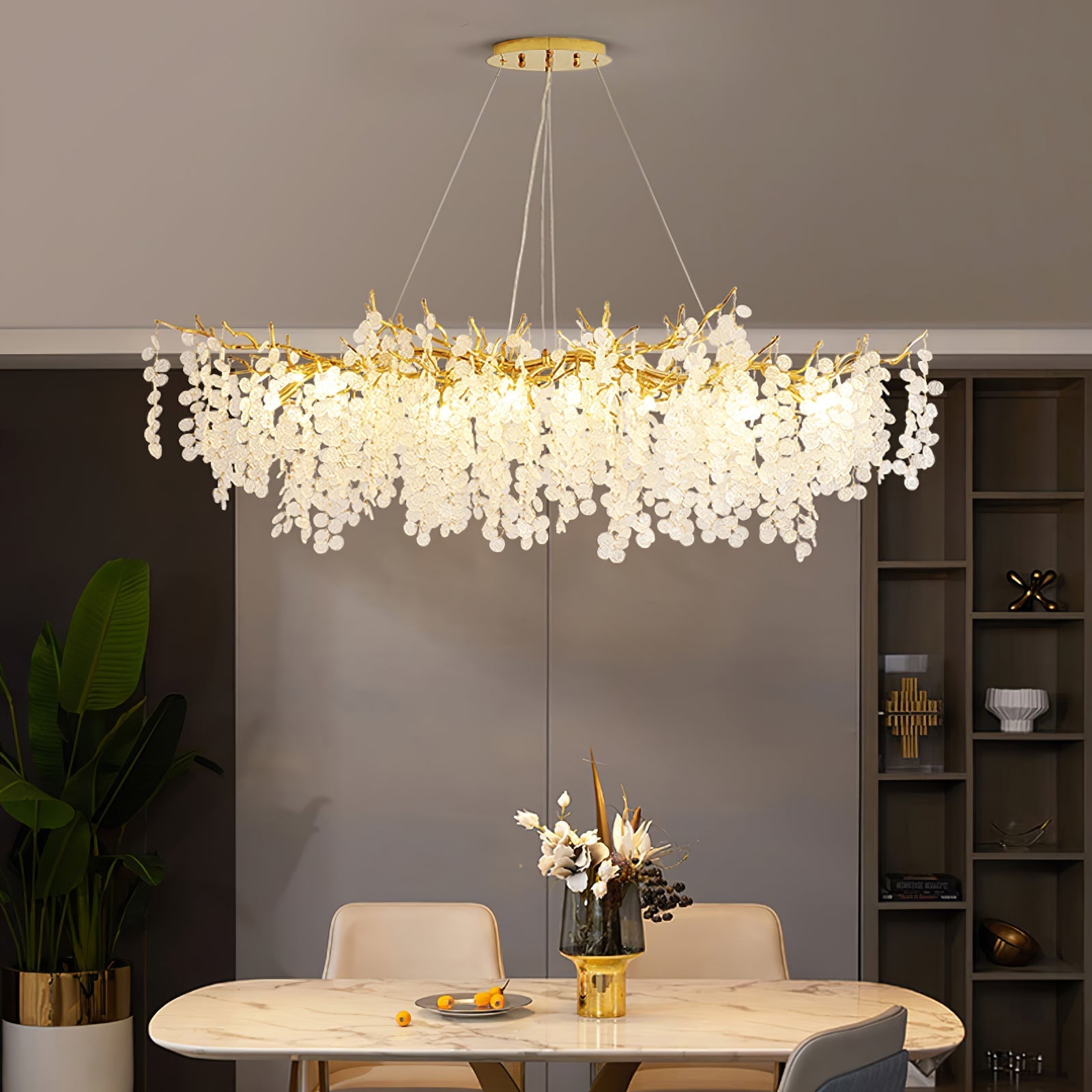 Shiro Noda Glass Coin Chandeliers - Nuvé