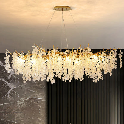 Shiro Noda Glass Coin Chandeliers - Nuvé