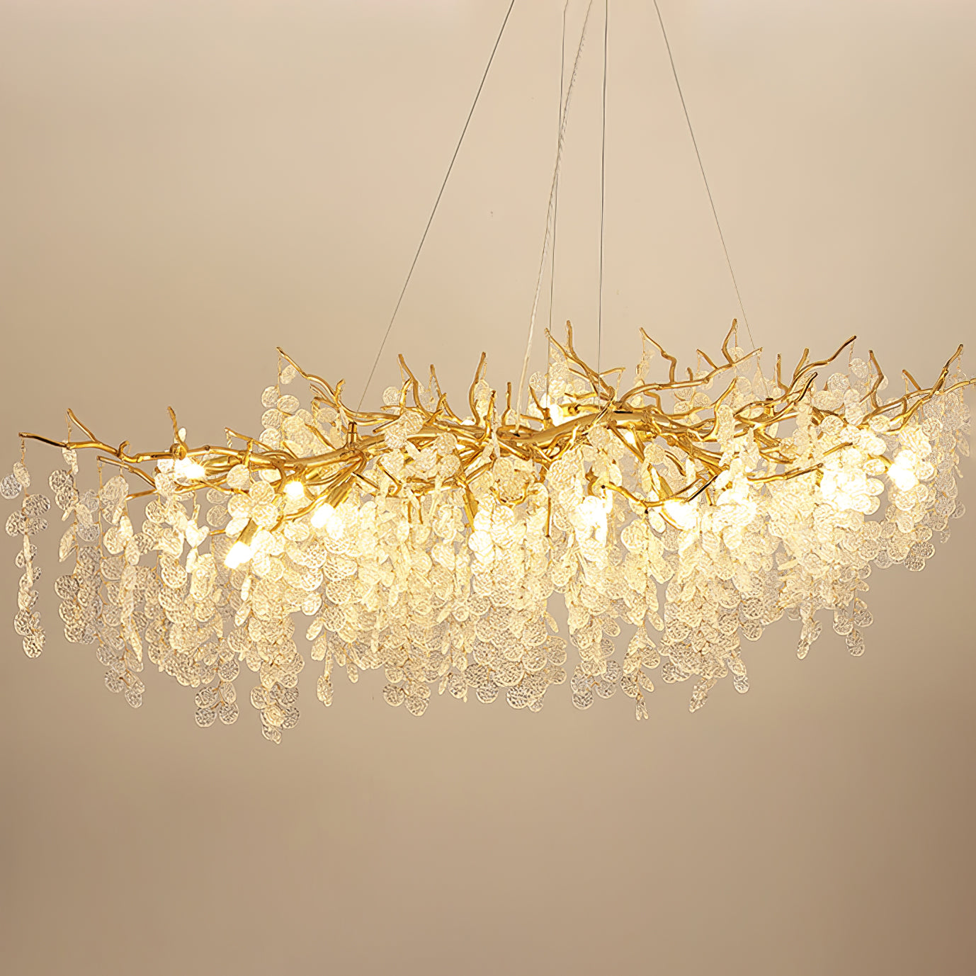 Shiro Noda Glass Coin Chandeliers - Nuvé