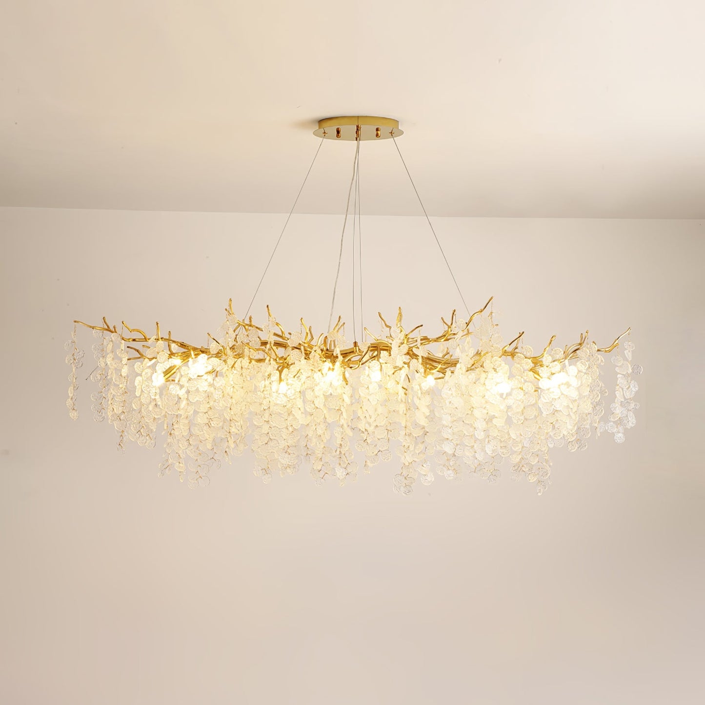 Shiro Noda Glass Coin Chandeliers - Nuvé