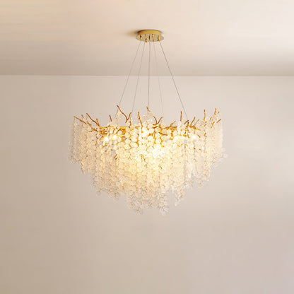 Shiro Noda Glass Coin Chandeliers - Nuvé