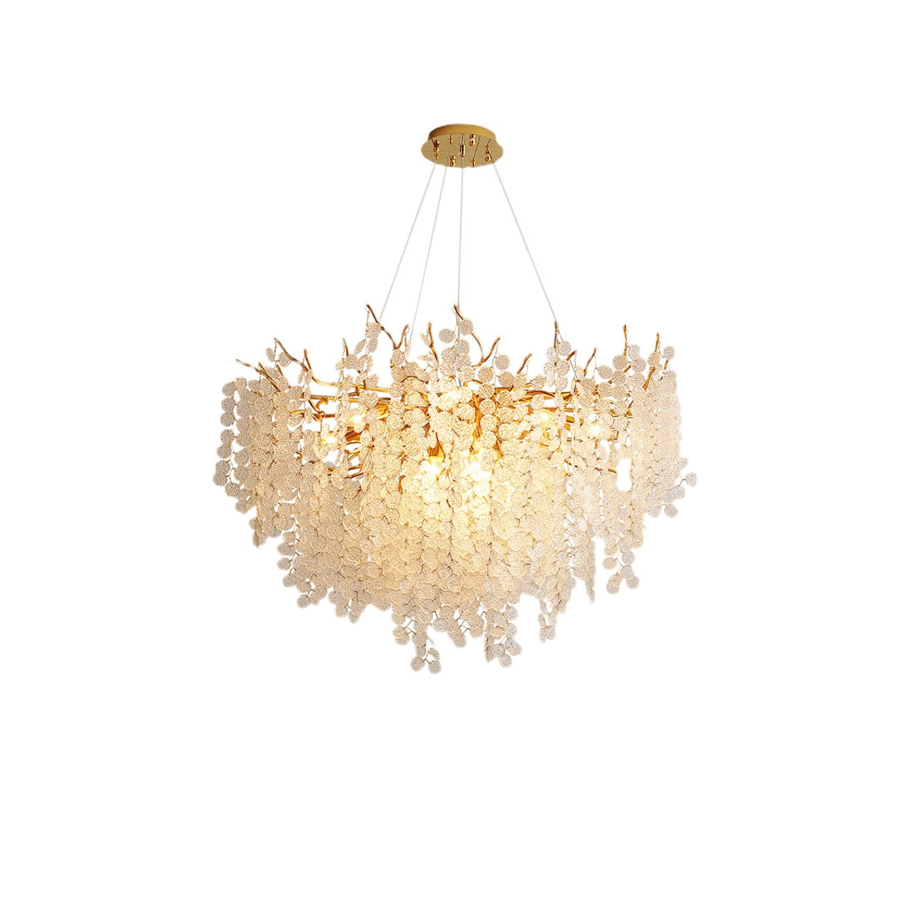 Shiro Noda Glass Coin Chandeliers - Nuvé