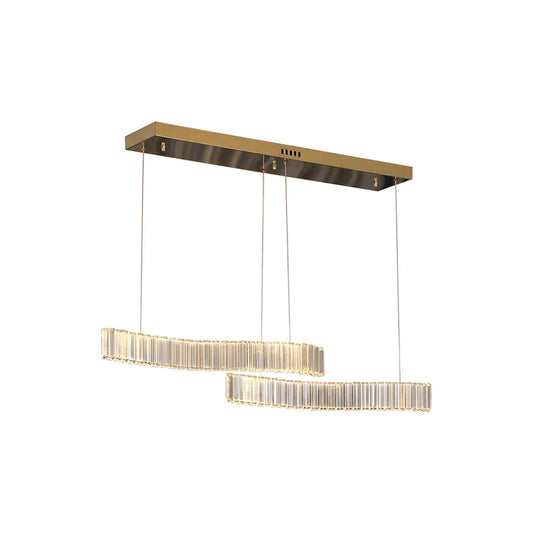 Simple Wave Crystal Chandelier - Nuvé
