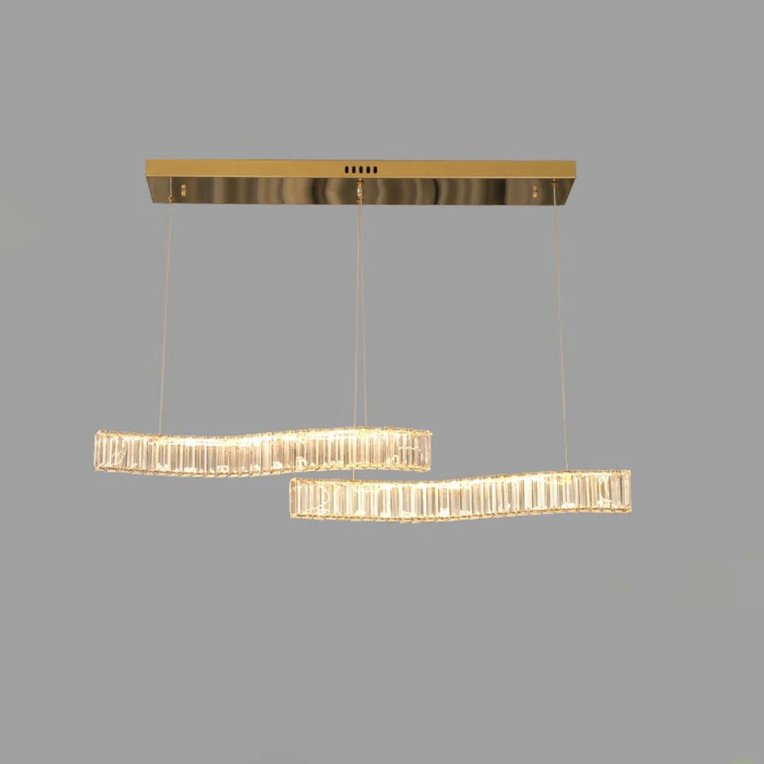 Simple Wave Crystal Chandelier - Nuvé