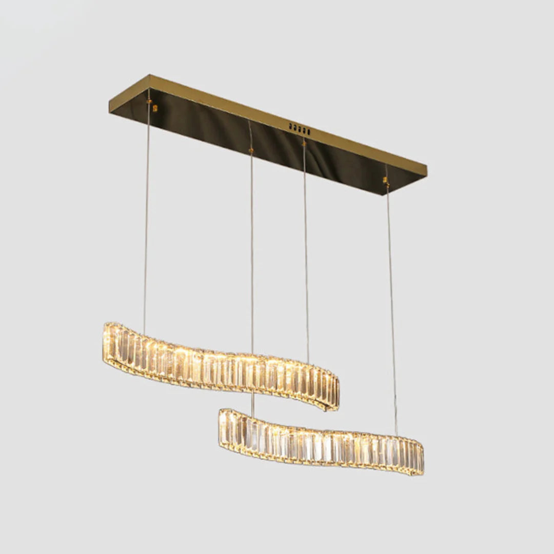 Simple Wave Crystal Chandelier - Nuvé