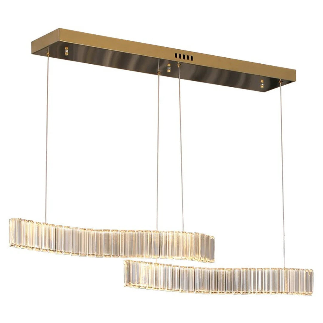 Simple Wave Crystal Chandelier - Nuvé