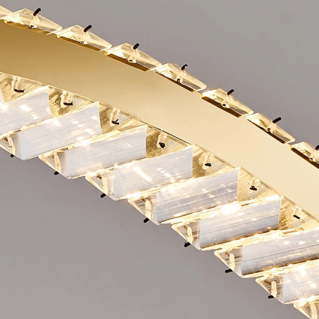Simple Wave Crystal Chandelier - Nuvé
