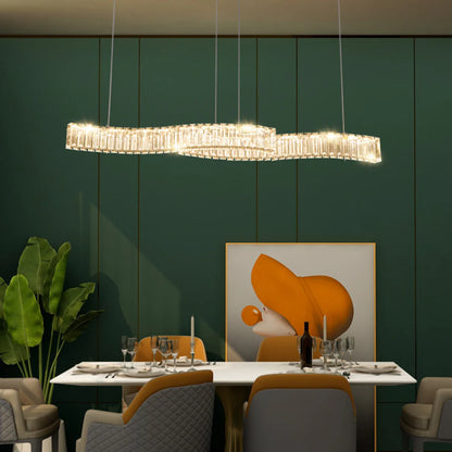 Simple Wave Crystal Chandelier - Nuvé