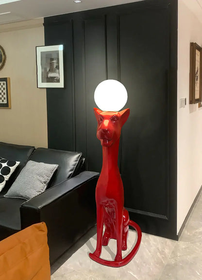 Sitting Dog Rylight Novelty Floor Lamp